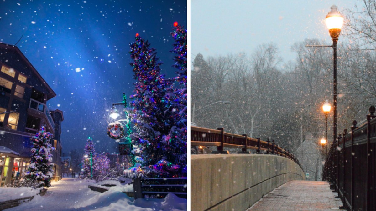 Det kommer snöa på de flesta platser runt om i landet under julafton.